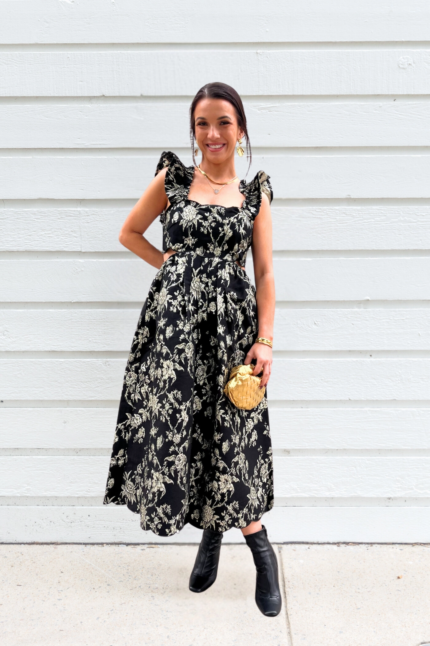 Low Key Airy Fabric MARLEY MIDI DRESS