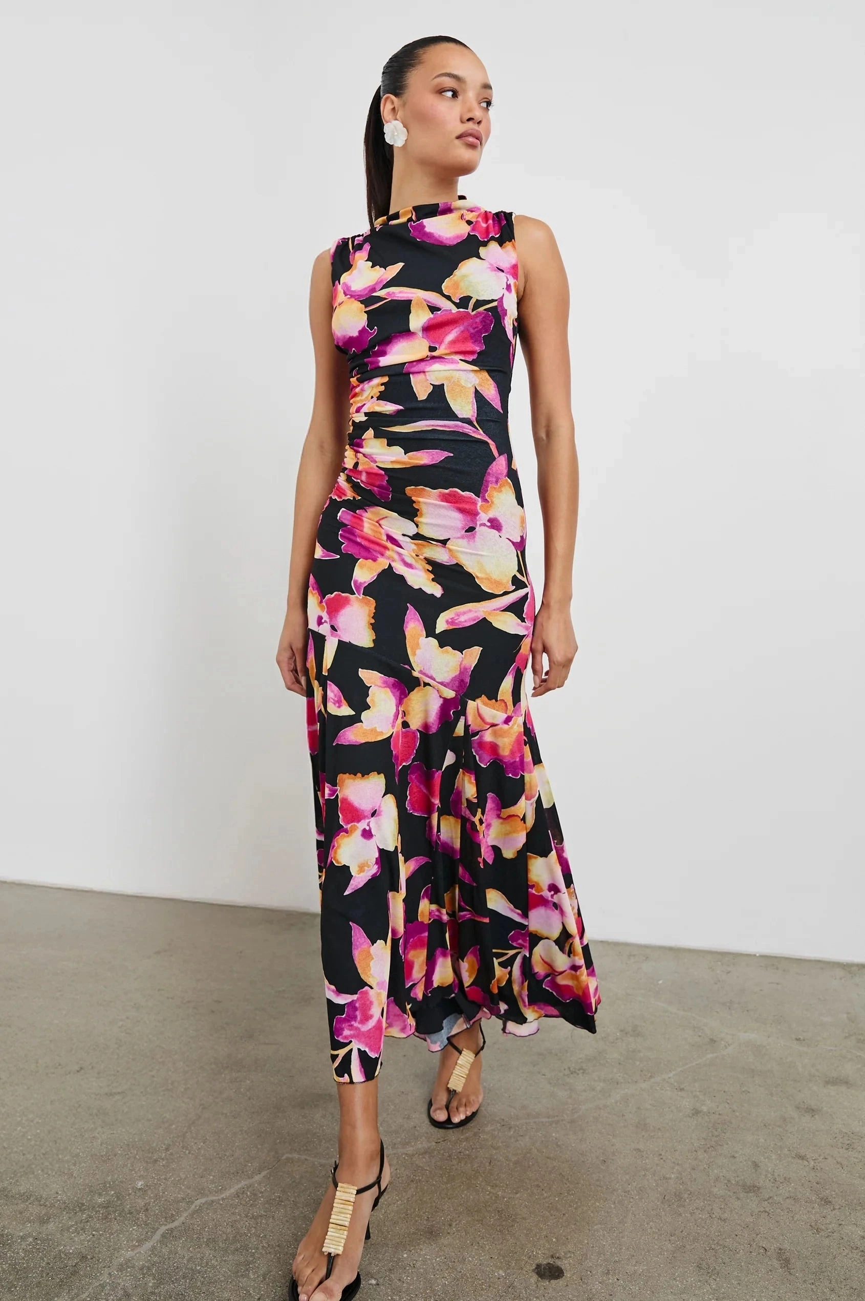 Cosmos Dress Dusk Orchid Sheer Light