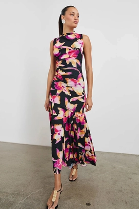 Cosmos Dress Dusk Orchid Sheer Light