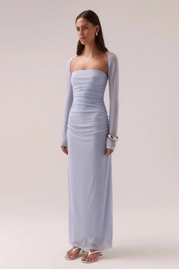 Myriad Bolero Dress Cool Blue Light Wrap Relaxing Style
