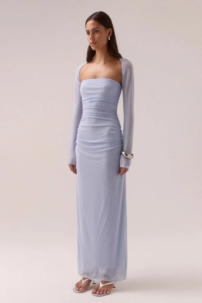 Myriad Bolero Dress Cool Blue Light Wrap Relaxing Style