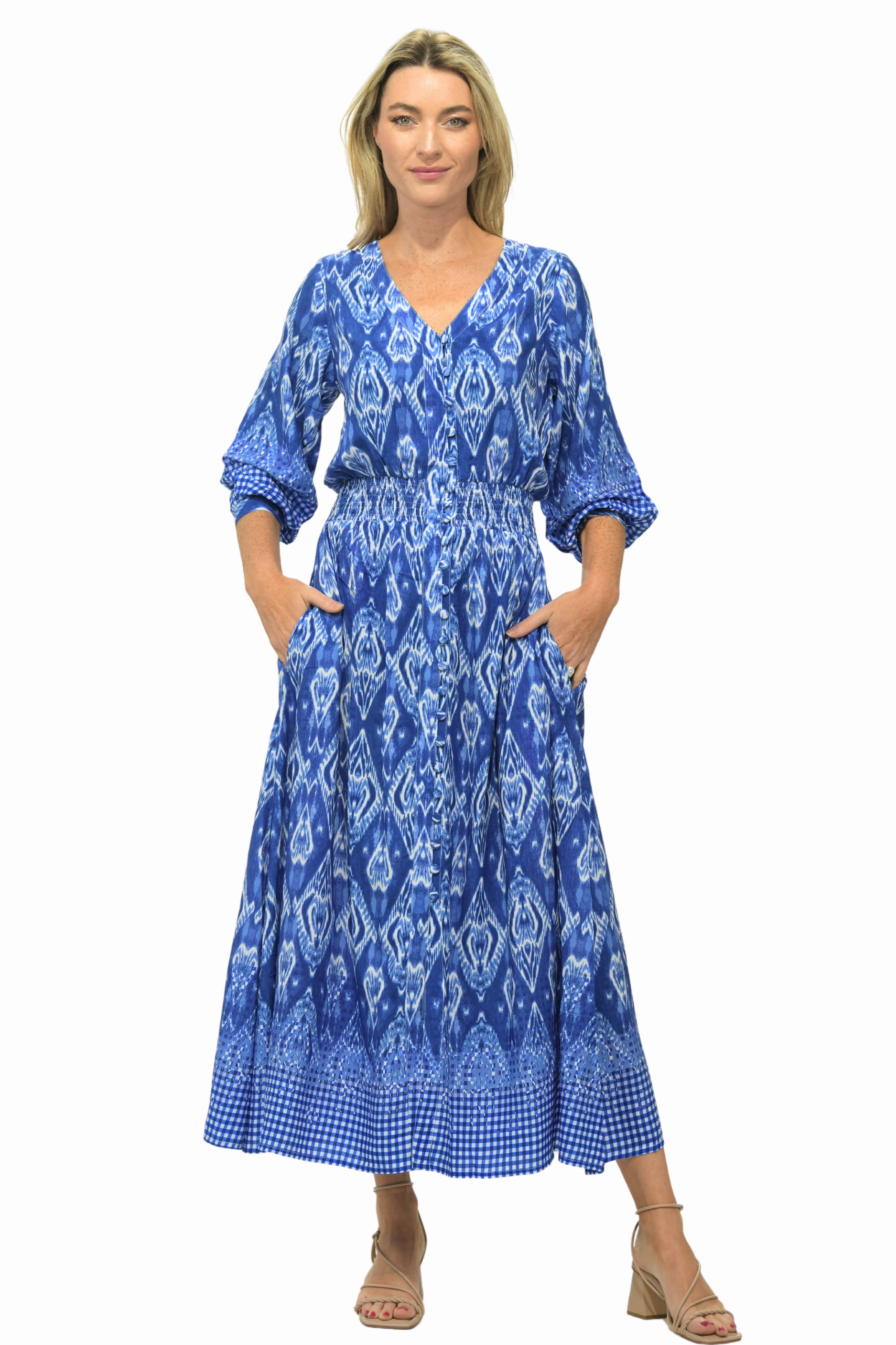 Kelsey Dress Long / Marine Night Charm Trendy Vibes