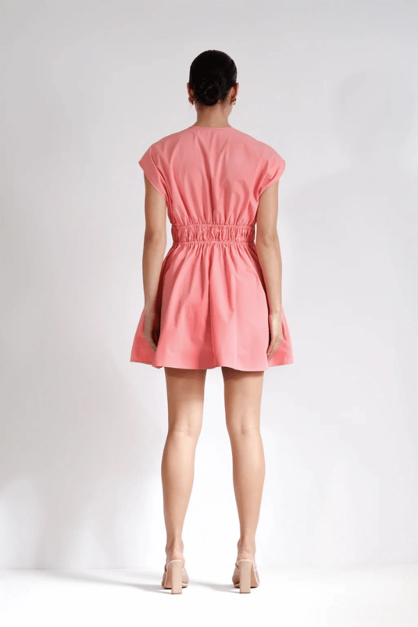 Roamer Mini Dress Punch Pink Relax Flex