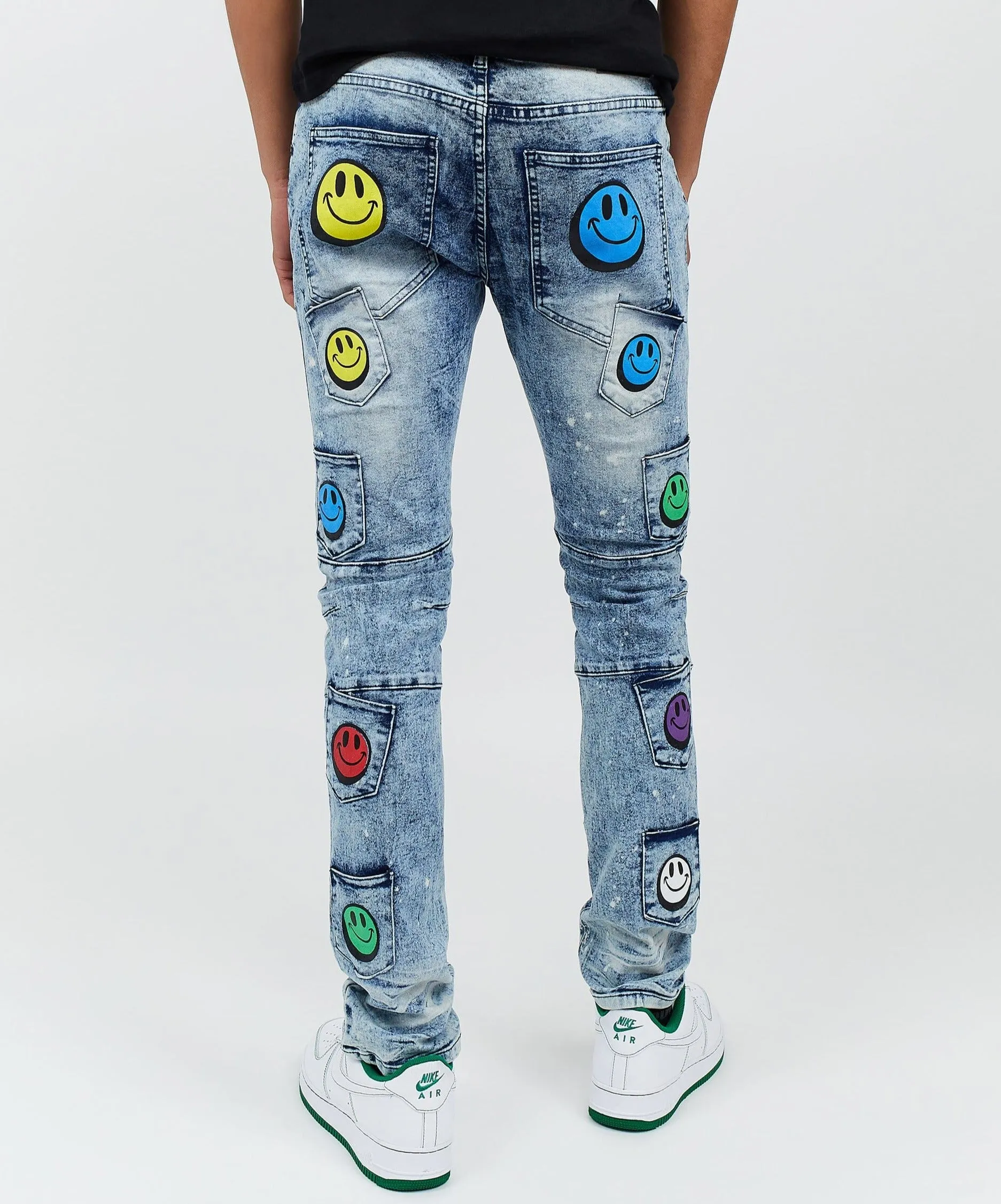 Smiles Graphic Slim Fit Jeans