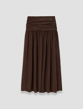 Bex Crepe de Chine Silk Skirt Tear Resistant Material Non see through