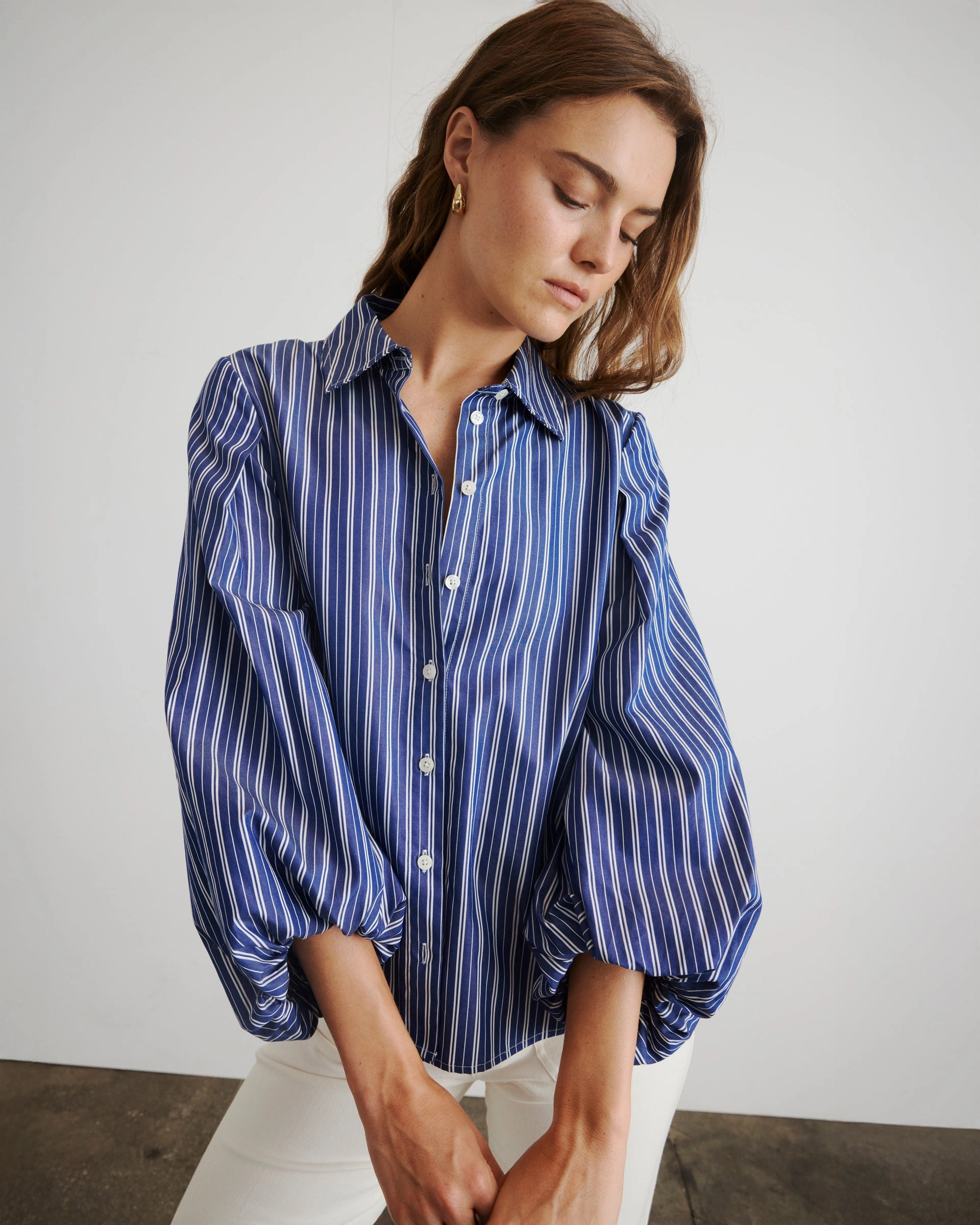 FlexibleWaistband Marina Stripe Top
