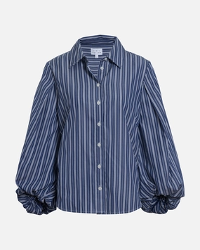 HiddenPocket WaterResistantCoating Marina Stripe Top