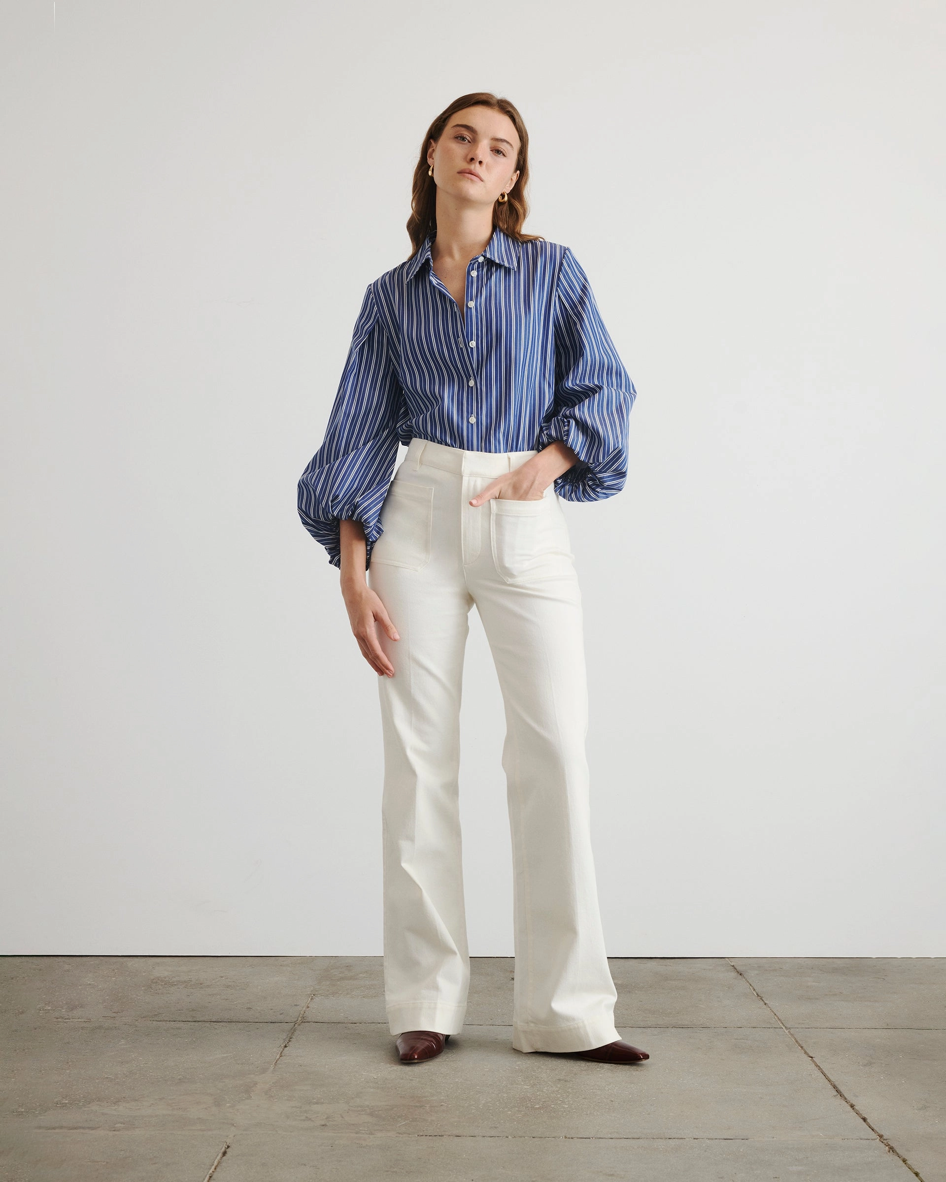 Marina Stripe Top Comfortable Layer