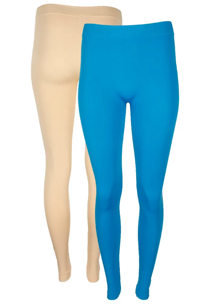Sofra Ladies Long Leggings Yoga Fitness 2 Pack