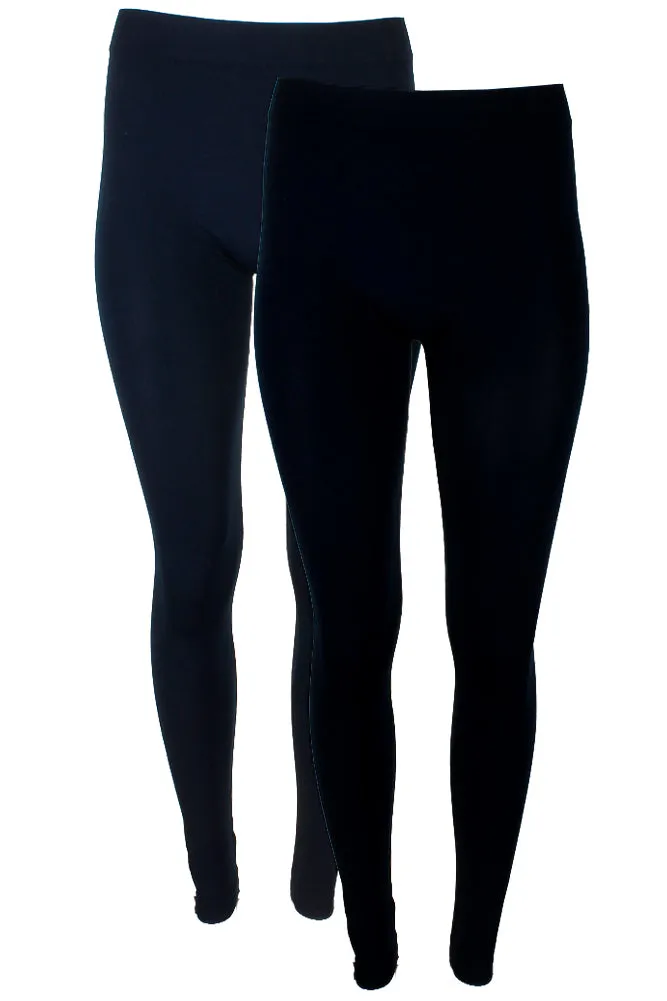Sofra Ladies Long Leggings Yoga Fitness 2 Pack