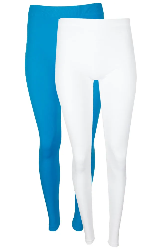 Sofra Ladies Long Leggings Yoga Fitness 2 Pack