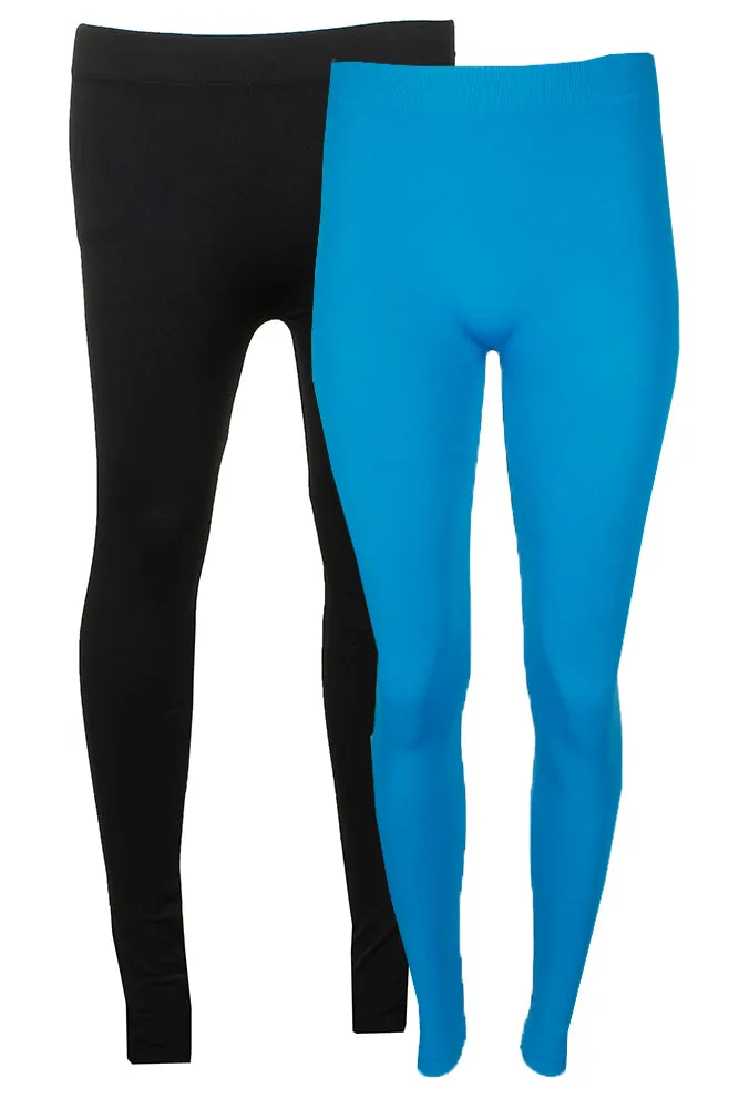 Sofra Ladies Long Leggings Yoga Fitness 2 Pack