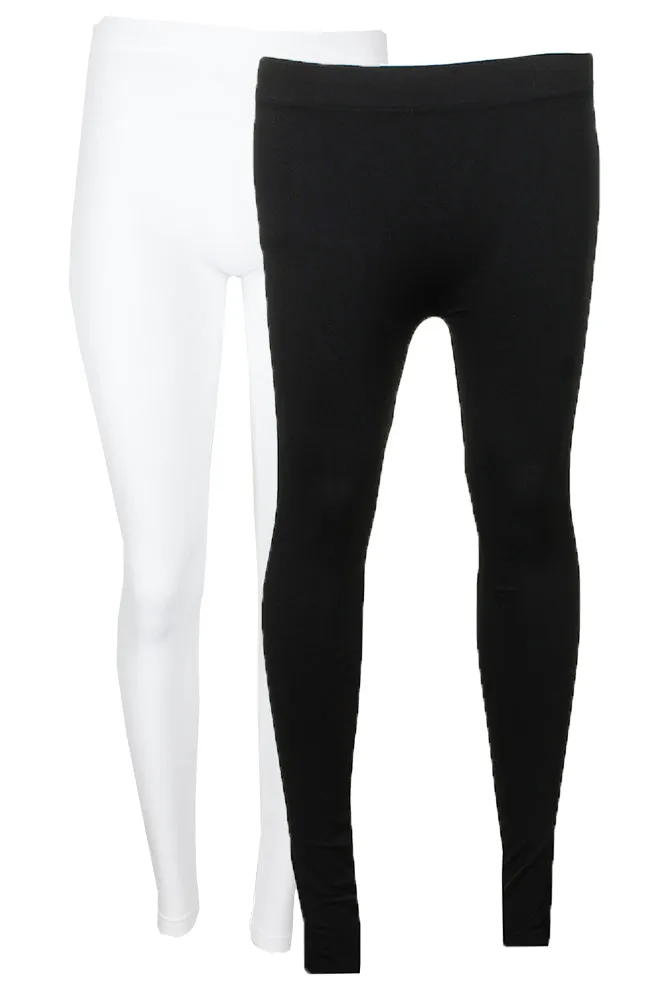 Sofra Ladies Long Leggings Yoga Fitness 2 Pack