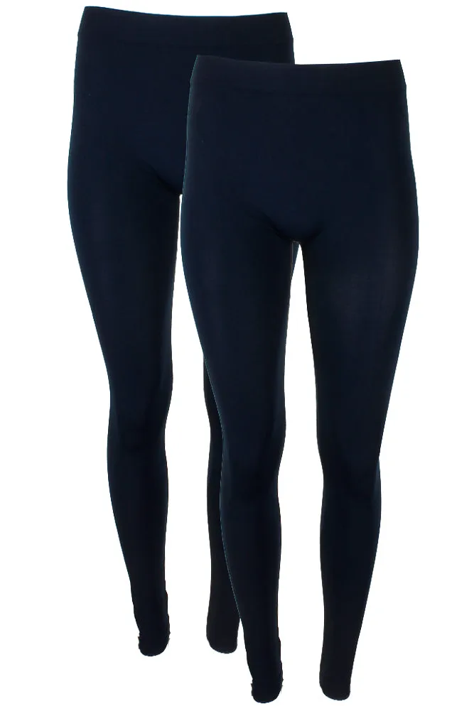Sofra Ladies Long Leggings Yoga Fitness 2 Pack