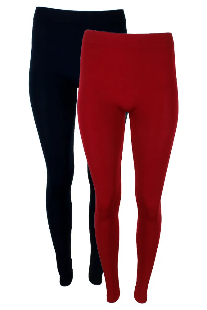 Sofra Ladies Long Leggings Yoga Fitness 2 Pack