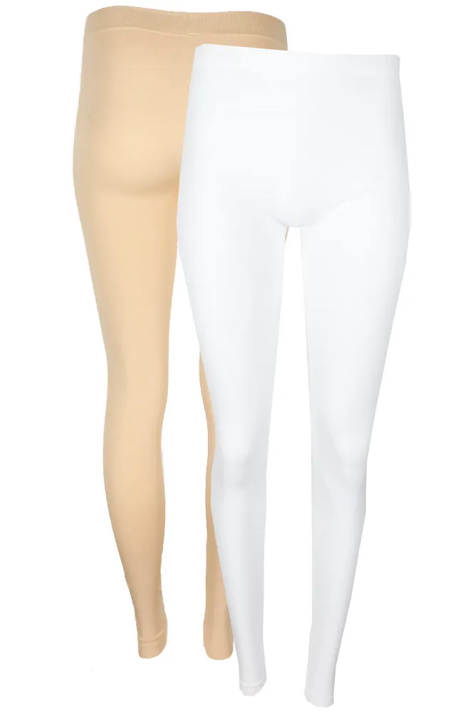 Sofra Ladies Long Leggings Yoga Fitness 2 Pack