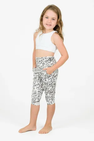 Soft To Touch Kids Jogger Capris - Snow Jag