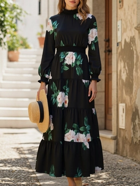 Made-and-match printed made-and-Dresses Cozy Cut