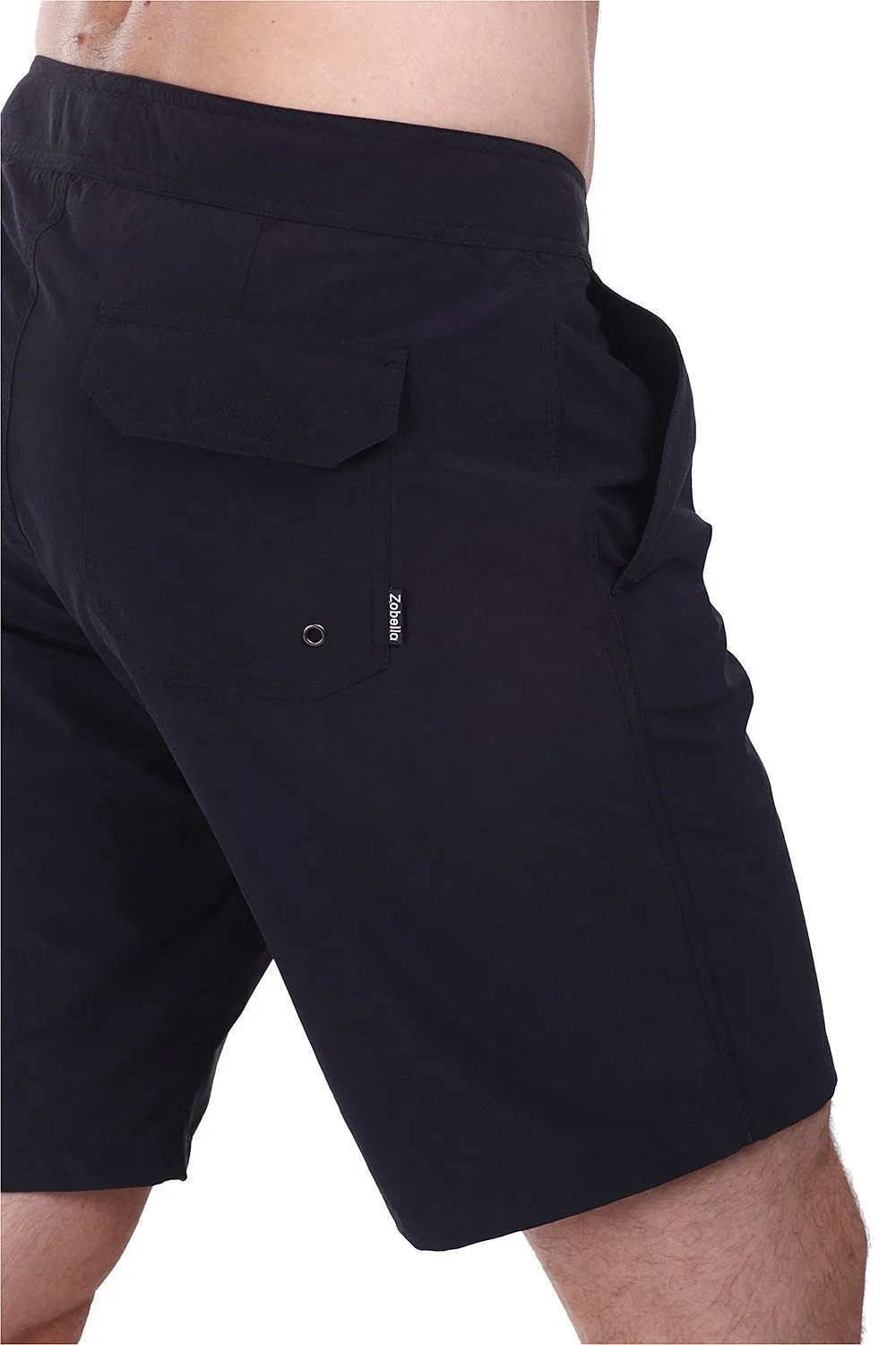 Solid Quick Dry Nylon Board Shorts