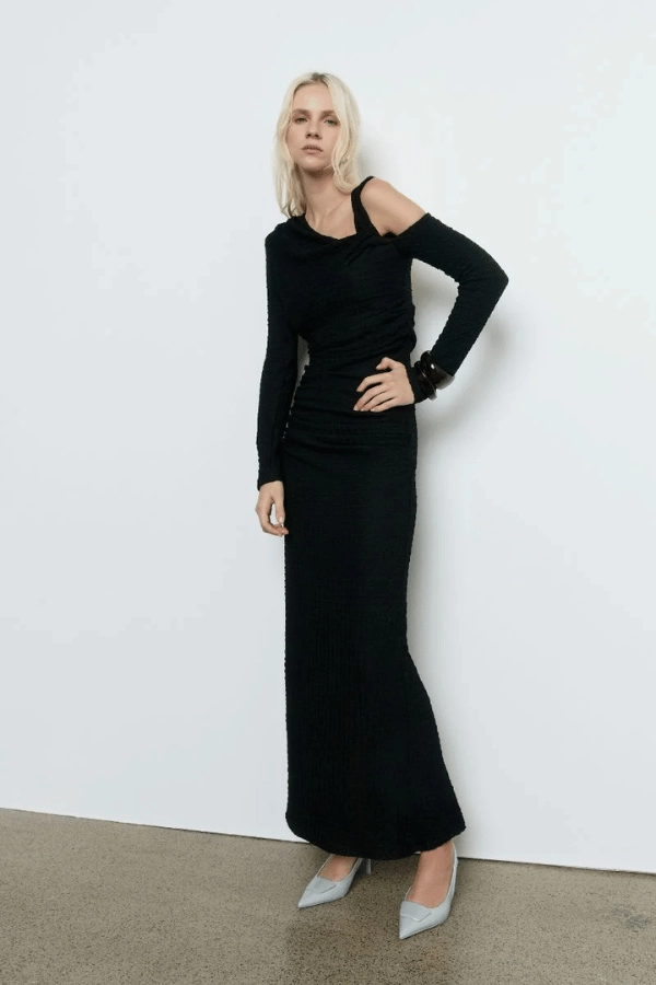Solstice Dress Black Light Fit