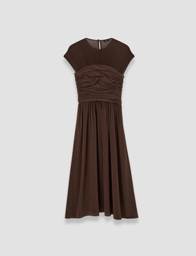 Sophe Crepe de Chine Dress Clean Drape