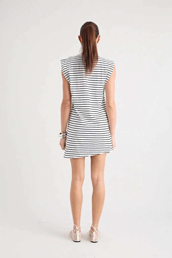 Flared shape Sorrentino Dress White Black