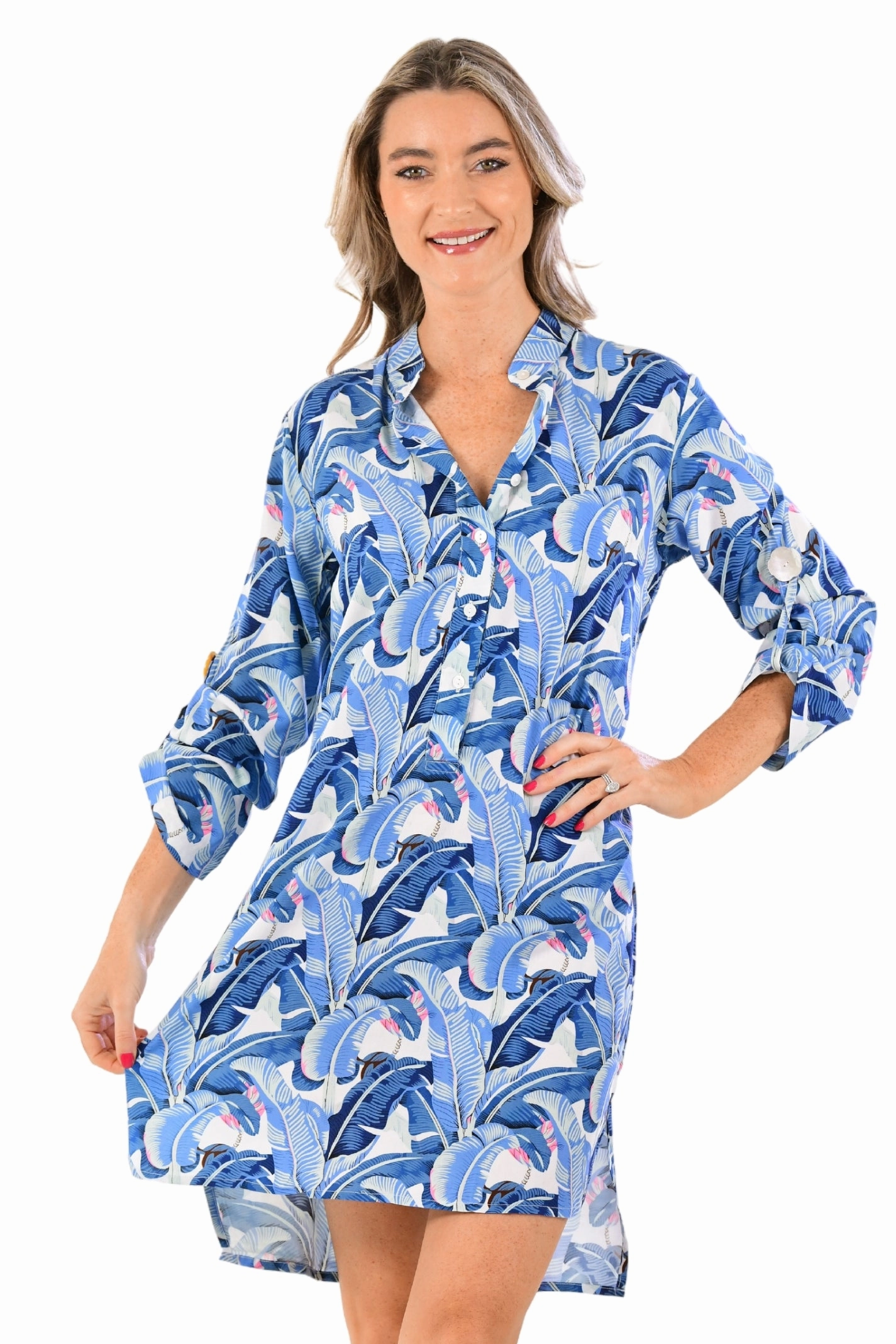 Day Tripper Dress / Cobalt Tropical Light Finish