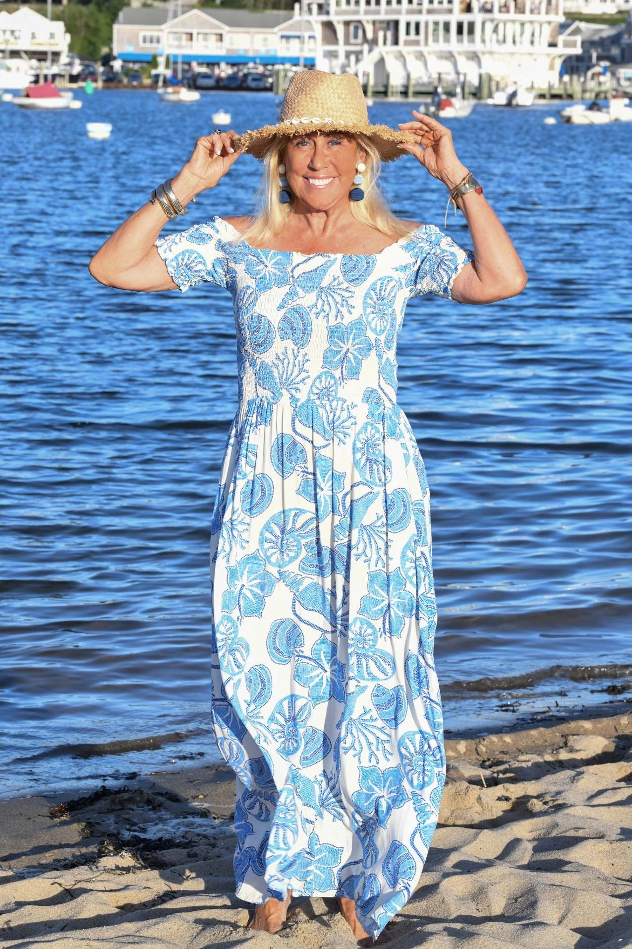 Mystique Dress / Blue Hibiscus Fit Vibe Timeless Energy