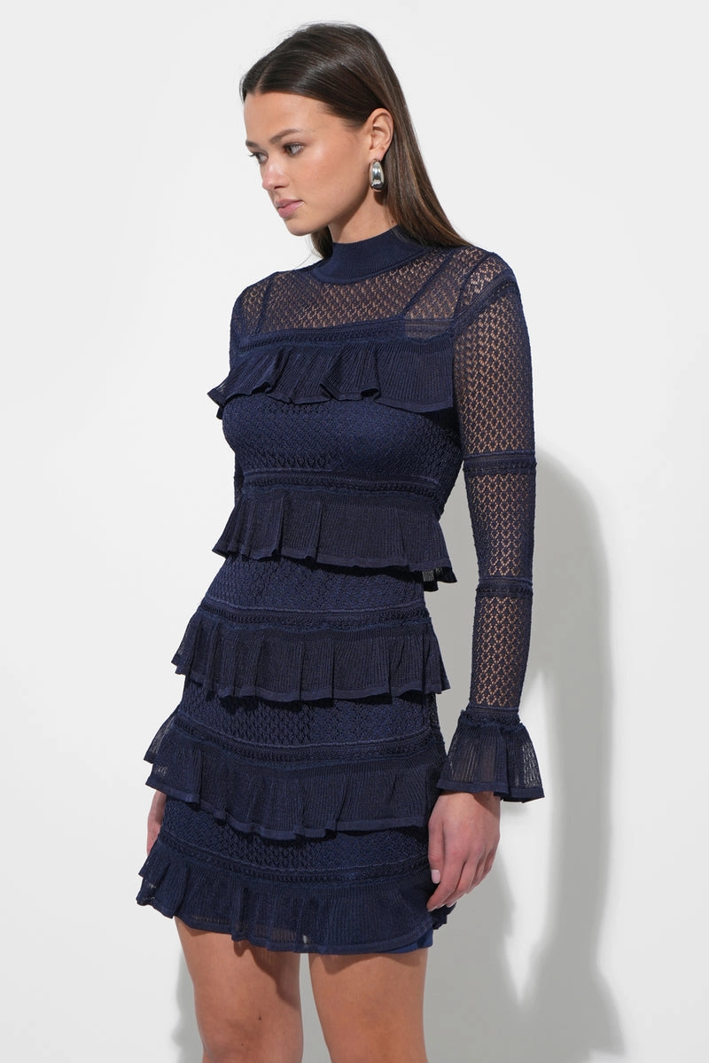 SERA RUFFLED TIERED MINI DRESS UVProtectiveLayer