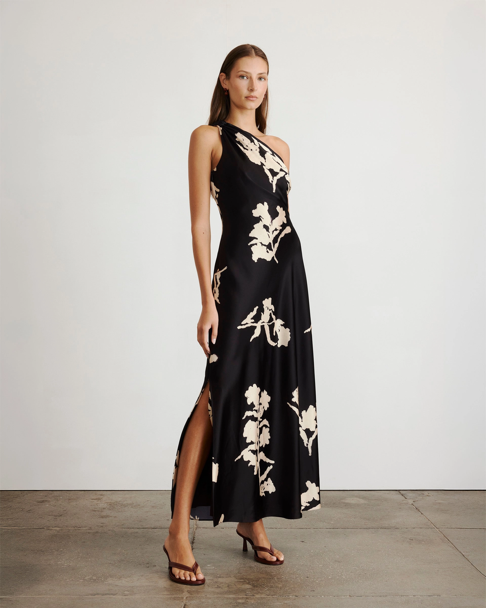 Sleek Fit Draped Fabric Stassi Dress