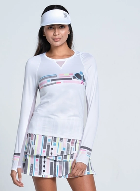 Serve On Long Sleeve Wrap Front Built In Shorts