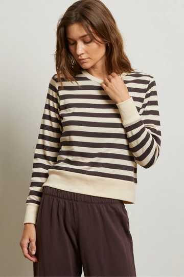 STEF STRIPE LUXE RIB LONG SLEEVE Temperature Control Technology