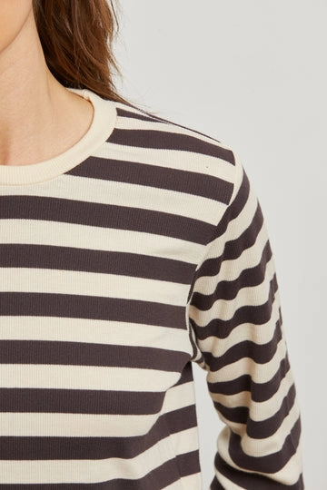 STEF STRIPE LUXE RIB LONG SLEEVE ReflectiveAccents