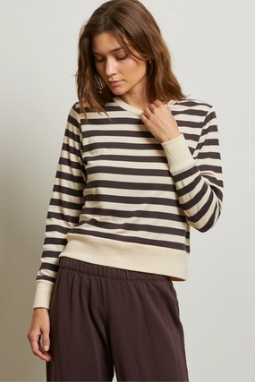 STEF STRIPE LUXE RIB LONG SLEEVE Temperature Control Technology