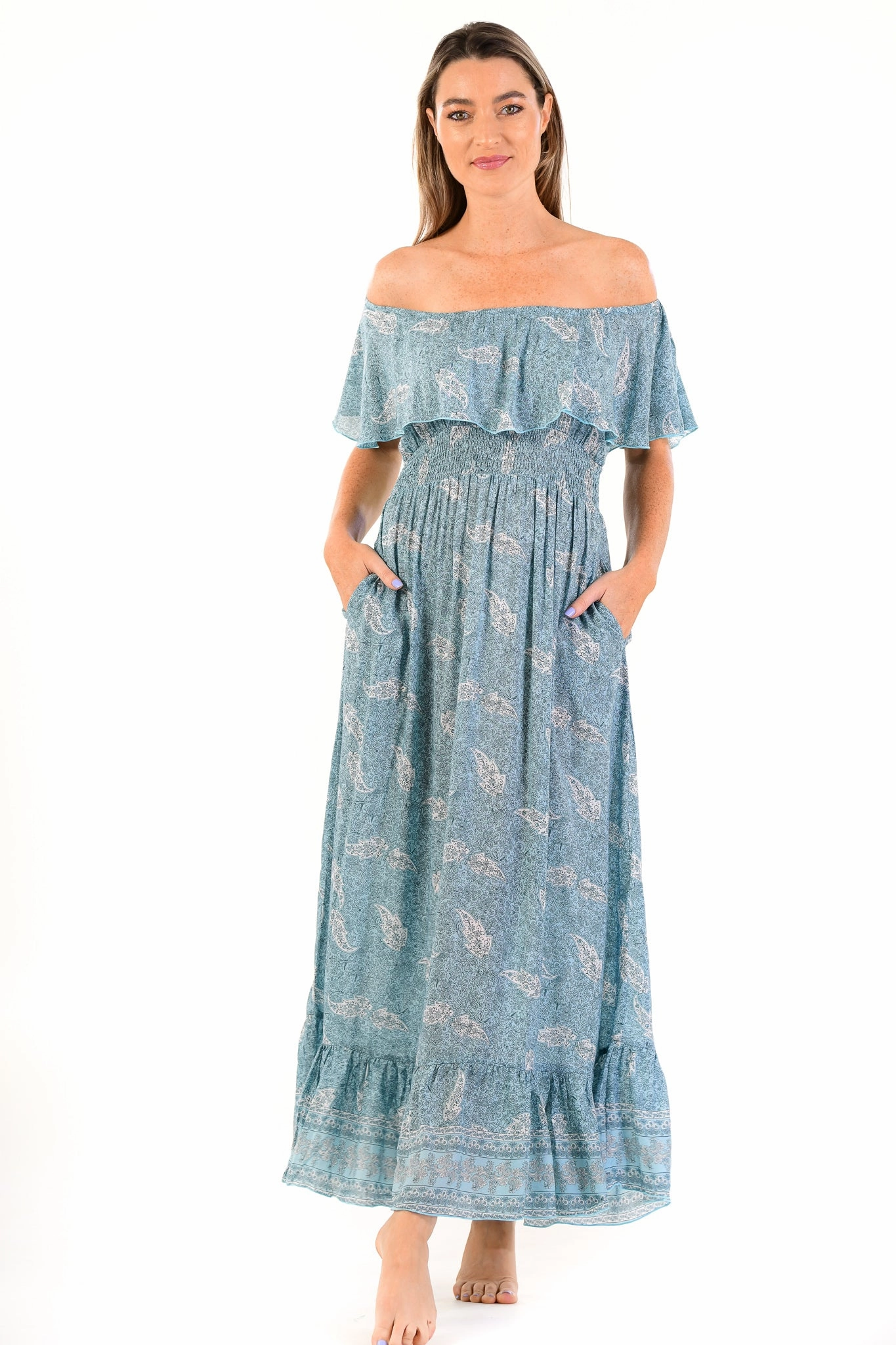 Stella Dress / Sea Mist Subtle Edge