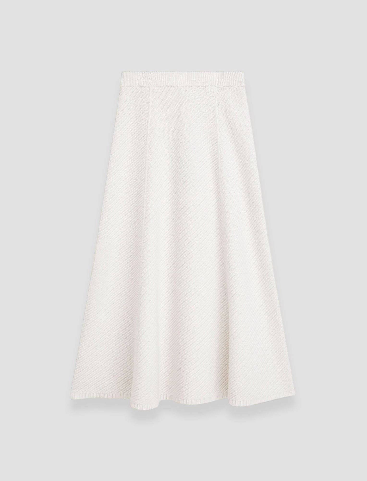 Slip Resistant Waist Celebrity Style Diagonal Knit Skirt