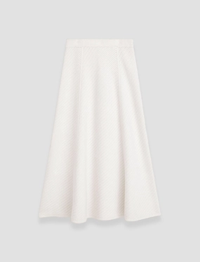 Slip Resistant Waist Celebrity Style Diagonal Knit Skirt