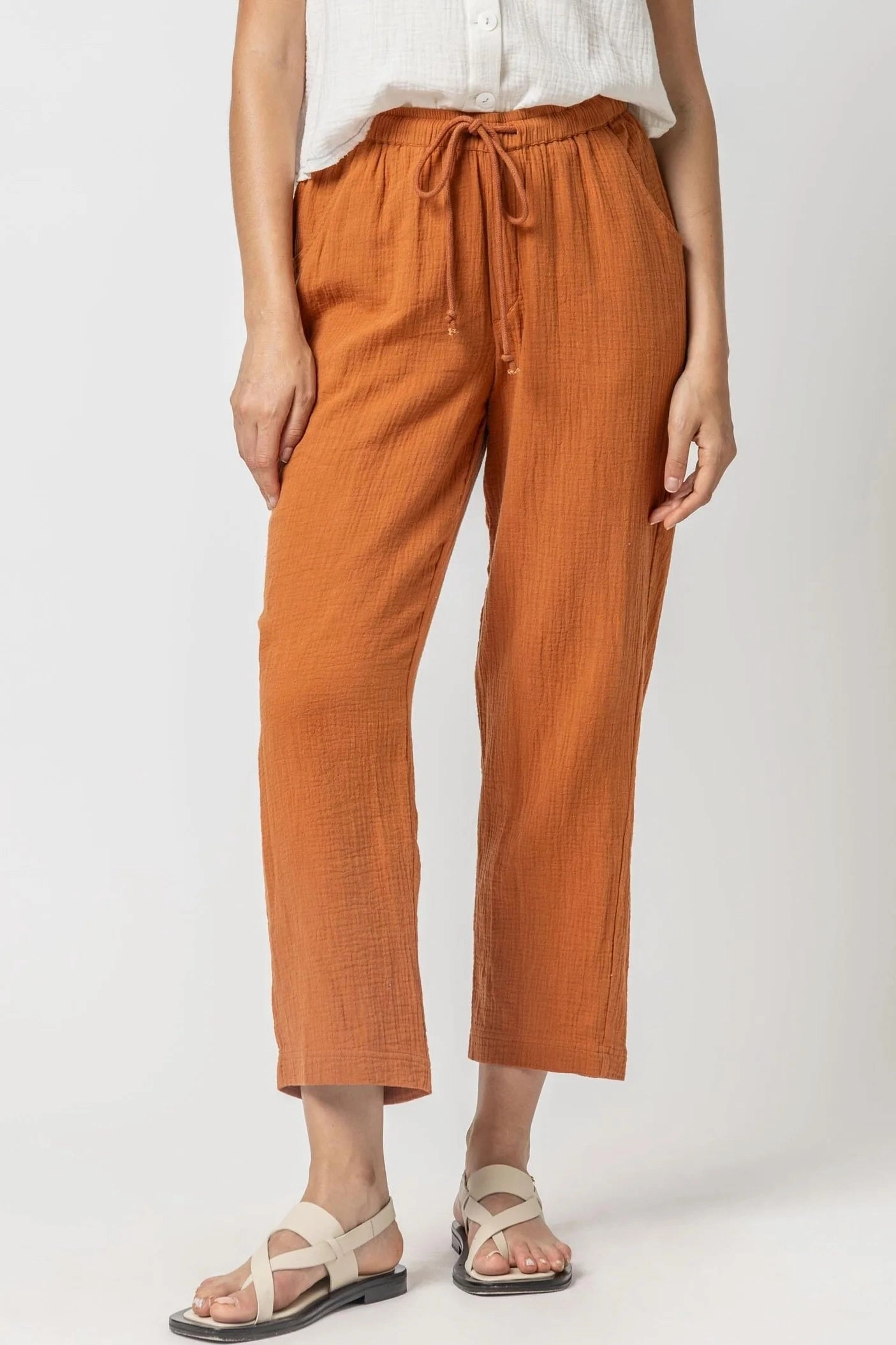 Straight Leg Gauze Pant Sienna Abrasion Resistant Fabric