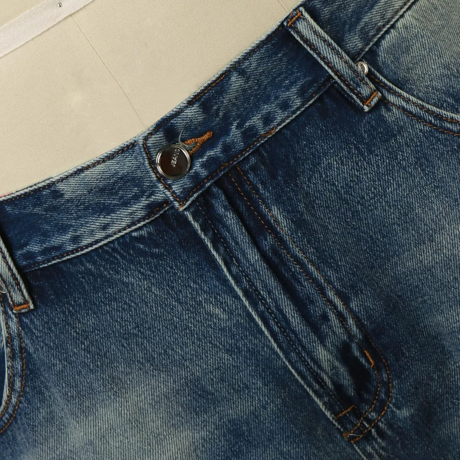 Stretch Ripped Jean Shorts Men Classic Loose Fit Casual Denim Shorts Loose Fit Zip Up Strethc Summer Jorts with Pockets