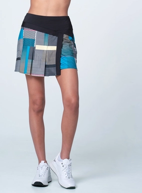 Stripe It Up Skort Polyester fabric