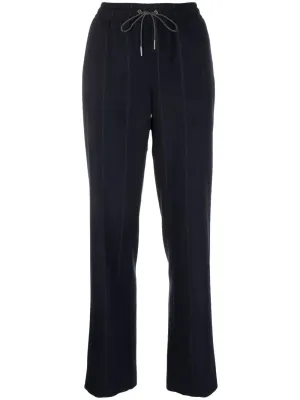 striped virgin-wool trousers