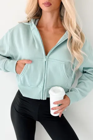 Stronger Everyday Zip-Up Hoodie (Mint) Outdoor Apparel FlexibleNeckline