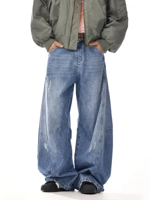 Structured Loose Fit Jeans