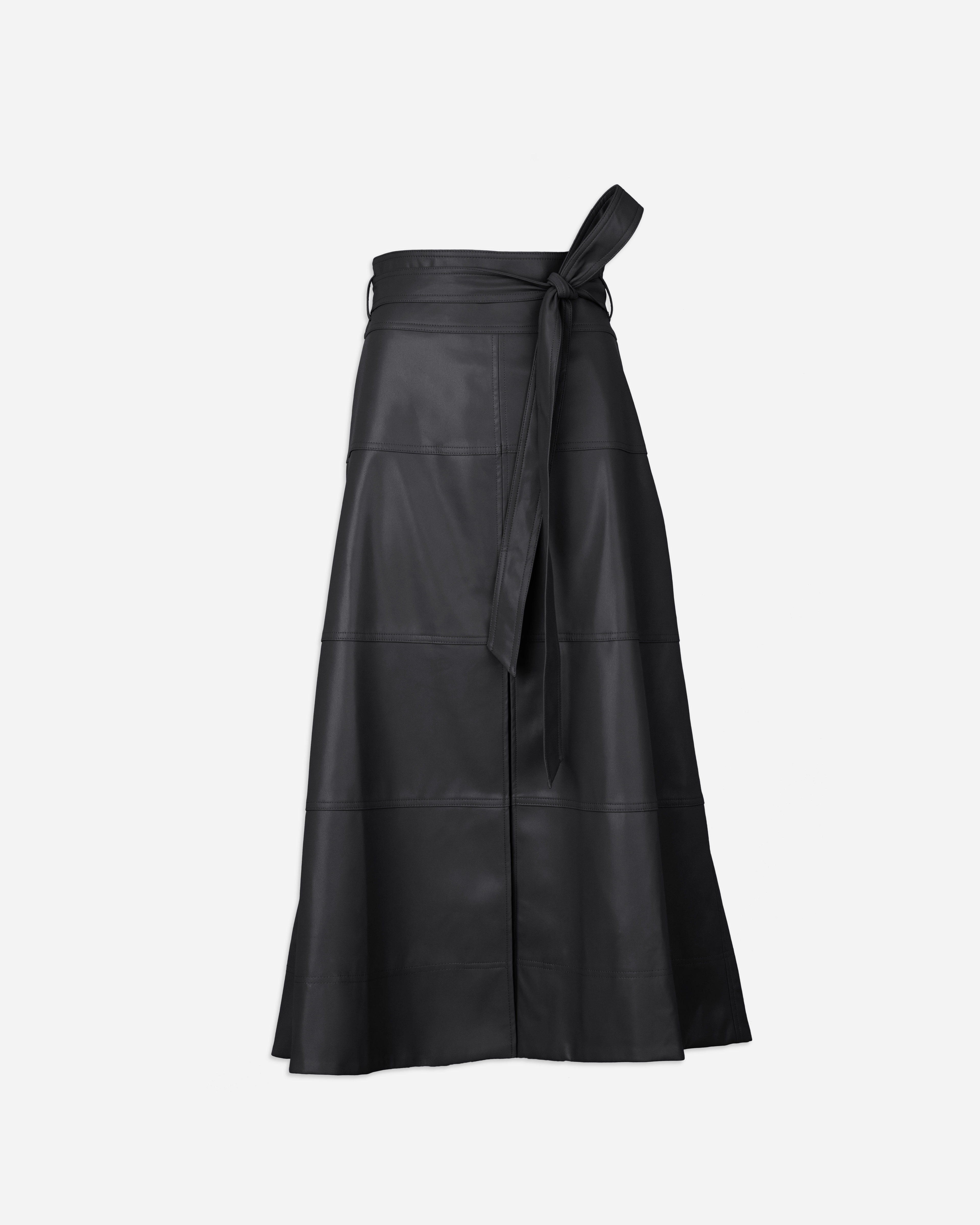 Shape Retention Vegan Leather Hudson Skirt