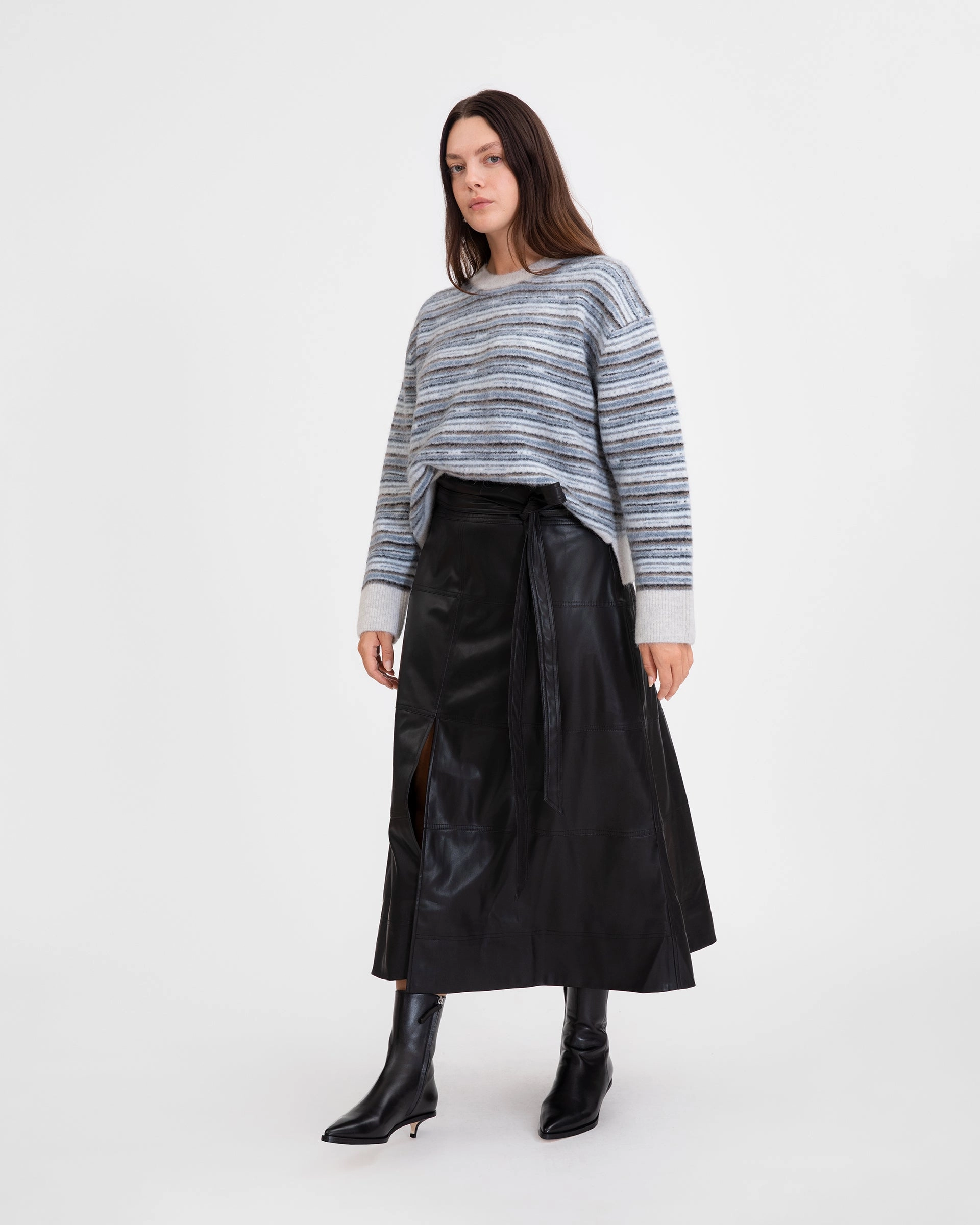 Vegan Leather Hudson Skirt Padded hips No Frills Fit