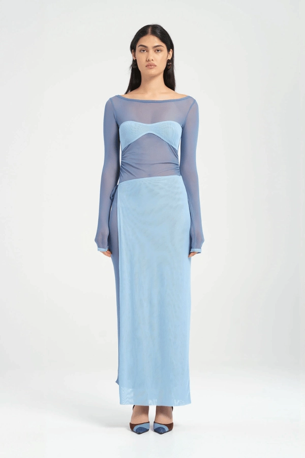 Hidden-Pocket Hendrix Maxi Dress Ocean