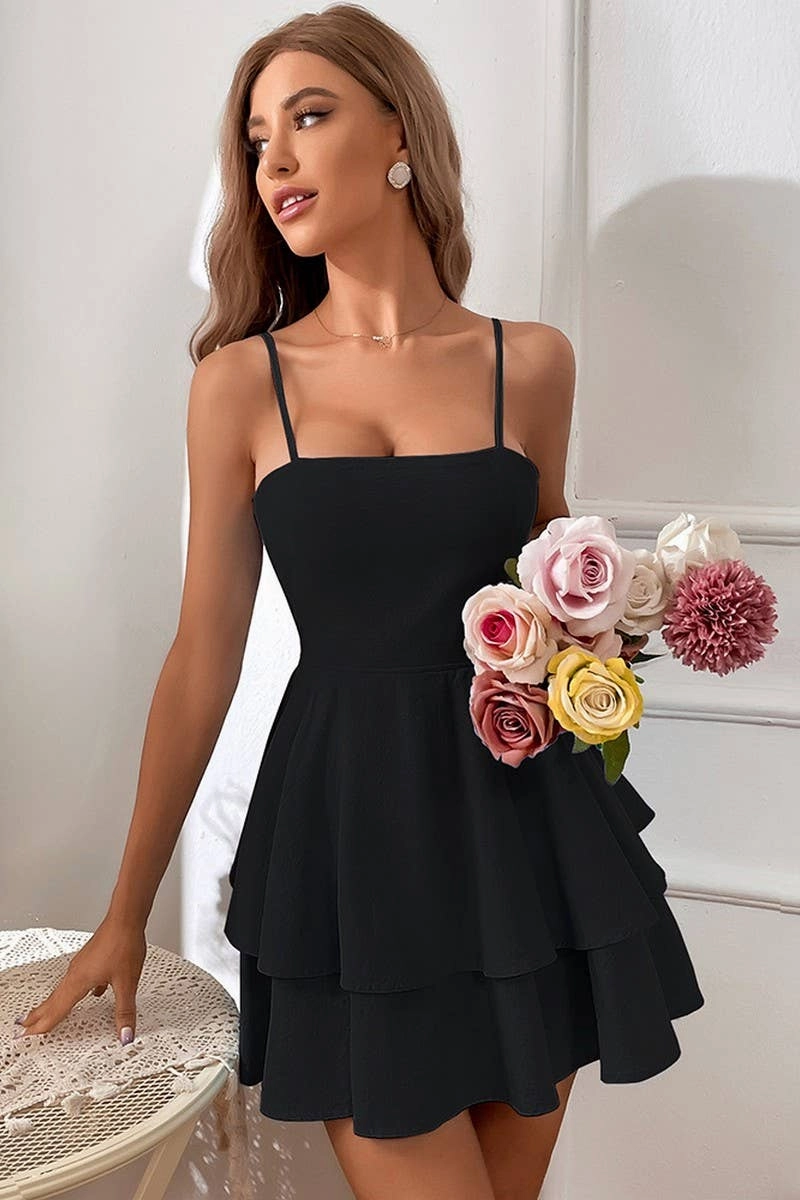 BOWKNOT BIND SEXY BACKLESS CONDOLE BELT DRESS_CWDSD2717 Clean Finish