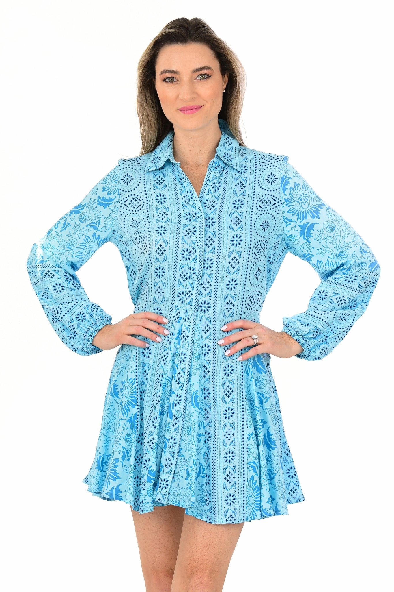 Alexandra Dress / Turquoise Subtle Comfort