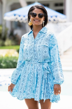 Perfect Cut Lounge Cut Alexandra Dress / Turquoise