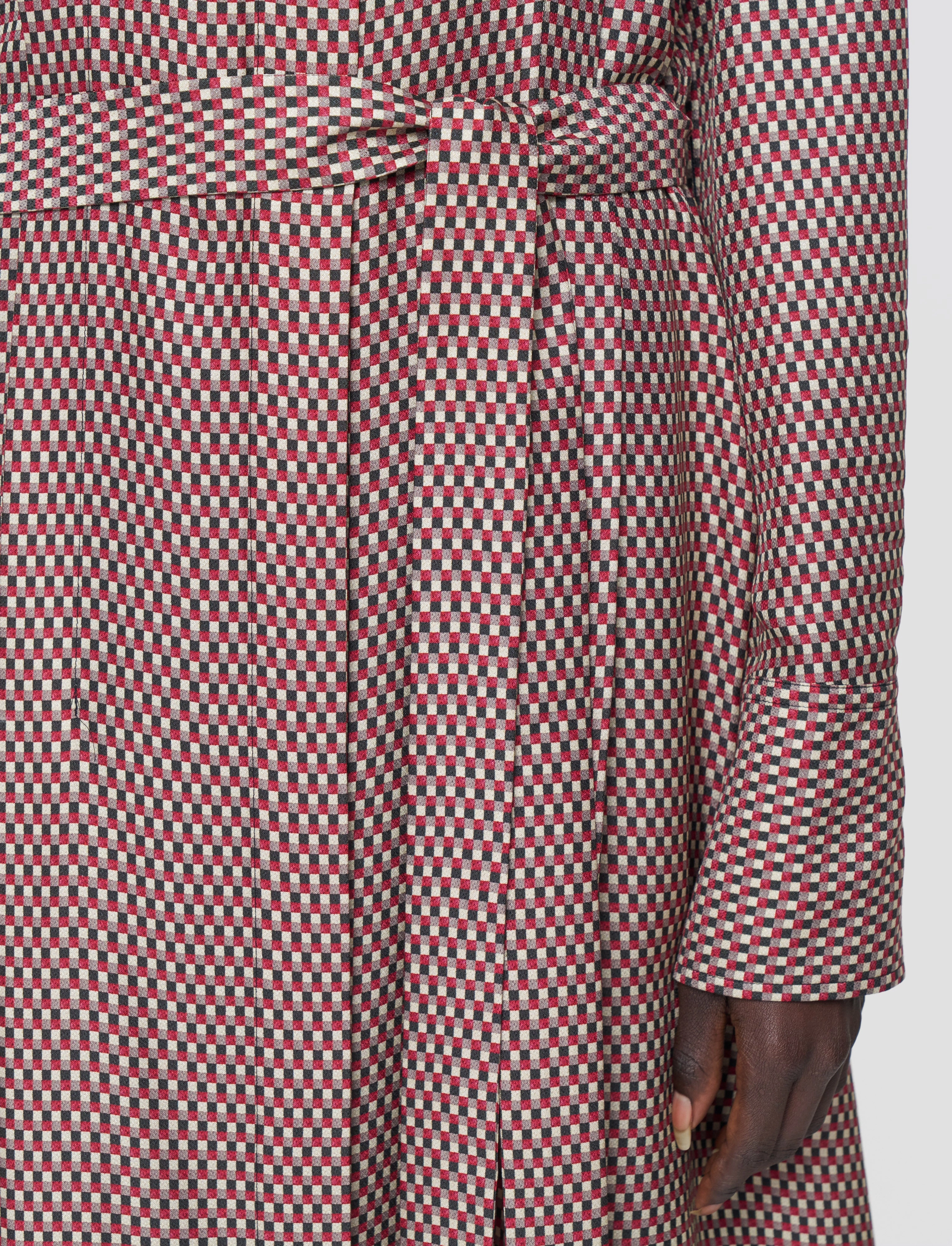 Orlan Printed Silk Blend Dress Soft Tones Flower Grace